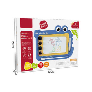 Bunte lösch bare magnetische Doodle Board pädagogische Kunststoff-Skizze Schreib block für Kinder Mal box verpackt - Product Image 6