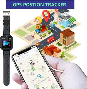 Reloj inteligente con GPS para niños, pulsera impermeable con localizador de seguimiento, alarma, Chat de voz, SOS, antipérdida, regalo para niños