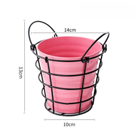 Support de fleurs en métal multicolore Evergreenwrap, support de plantes suspendues pour balcon, plantes succulentes et plantes vertes