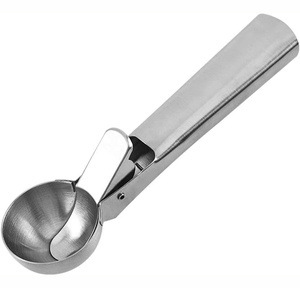 Cuillère à glace populaire et écologique avec déclencheur, en acier inoxydable épaissi, pour fruits et melon - Product Image 2