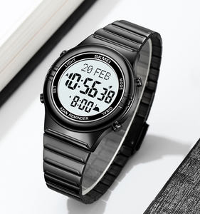 SKMEI 2200 islamique Finder Qibla Direction boussole musulman numérique <span class=keywords><strong>Al</strong></span> <span class=keywords><strong>Fajr</strong></span> Azan montre poignet temps prière noir montre pour hommes ultra - Product Image 1