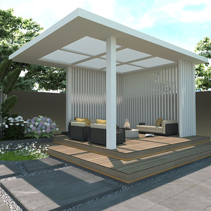 Pergola robuste résistante au vent, <span class=keywords><strong>en</strong></span> aluminium, imperméable, pour extérieur, gazebo, pavillon pour restaurant commercial, hôtel, parc - Product Image 2