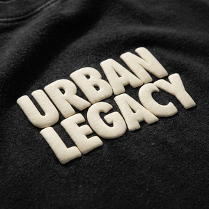 T-shirt personnalisé avec impression 3D en relief, tissu épais 300 GSM, effet délavé, style vintage streetwear, logo en relief personnalisé - Product Image 2