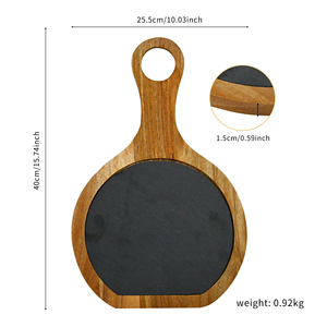 Planche à découper en bois motif de vague bleue en résine pour la préparation et le service des repas de cuisine Planche polyvalente pour fromage et charcuterie - Product Image 5