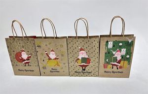 Bolsas de Regalo de Papel Kraft Reciclable Ecológicas de 22*11*27cm, Laminadas, Color Natural, para Empaque de Velas, para Bodas y Cumpleaños - Product Image 2