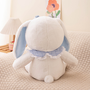 Jouet en peluche personnalisé de lapin Kawaii peau d'ours en peluche super douce avec de longues oreilles jouet en peluche rempli de coton PP style logo - Product Image 3