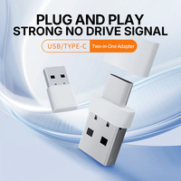 Hete Aanbiedingen 2-in-1 Type-C & USB BT6.0 Adapter USB Draadloze BT Dongle Audio Ontvanger Zender voor Desktop PC