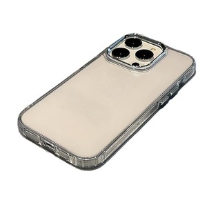 Custodia per telefono in TPU morbido di lusso leggero con bottoni in metallo lucido, <span class=keywords><strong>cover</strong></span> protettiva per <span class=keywords><strong>iPhone</strong></span> 14, 15, 16 <span class=keywords><strong>Pro</strong></span>, 16 <span class=keywords><strong>Pro</strong></span> <span class=keywords><strong>Max</strong></span> - Product Image 5