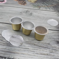 Capsule de café jetable personnalisable en aluminium avec couvercle et joint en aluminium, capacité 10g, pour emballage alimentaire