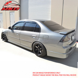 เหมาะสำหรับ Honda Civic 2 4 ประตู ปี 01-05 ชุดแต่งสไตล์ RS สเกิร์ตข้าง ทำจากโพลีโพรพิลีน อะไหล่รถยนต์ อุปกรณ์ตกแต่งรถยนต์ - Product Image 2