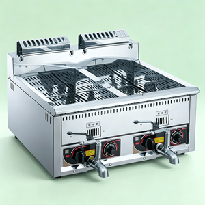 Freidora de doble tanque para patatas fritas y <span class=keywords><strong>pollo</strong></span> frito - <span class=keywords><strong>Precio</strong></span> de máquina de patatas fritas - Product Image 4