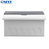 Boîtier de distribution électrique CNFLY DB pour éclairage 9W 12W 16W 24W 125A avec disjoncteur différentiel MCB, personnalisable