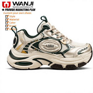 Zapatillas Deportivas Plateadas Metálicas con Logotipo Personalizado, Zapatillas de Plataforma para Mujer, Zapatillas Deportivas Informales con Suela Gruesa y Parte Superior de Malla - Product Image 2