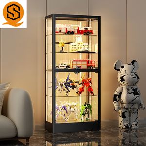 <span class=keywords><strong>Comptoir</strong></span> en verre de luxe multi-niveaux, gain de place, avec éclairage LED <span class=keywords><strong>d</strong></span>écoratif, en verre trempé pour la maison - Product Image 3