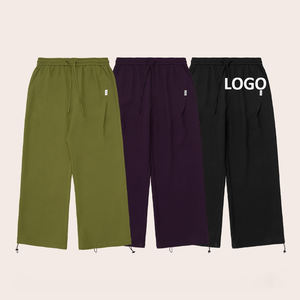 <strong>Men's</strong> Sport Waffle <strong>Joggers</strong> Streetwear Vintage Wide <strong>Leg</strong> Pants Casual Baggy Trousers <strong>Men's</strong> Sweatpants Custom logo - Product Image 1