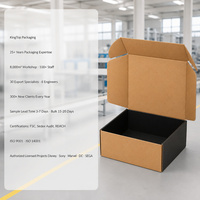 Boîte d'expédition en carton ondulé kraft personnalisée, emballage imprimé, boîte pliante pour cadeaux, boîte d'expédition pour les achats