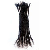 Extensions au crochet 100% cheveux indiens Remy pour hommes, style Afro Rasta Dreads Locs, aspect naturel, double épaisseur, couleurs et tailles personnalisées disponibles