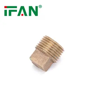 IFAN 공장 청동 스레드 플러그 물 튜브 커넥터 황동 배관 피팅 청동 파이프 피팅
