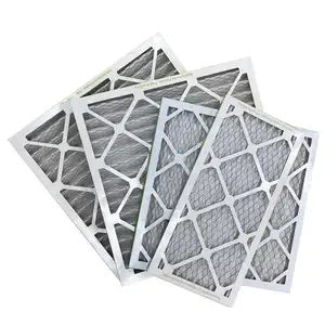 Cadre en carton plissé OEM Medium Merv 12x24x1 Panneau de filtre pour purificateur d'air pendant 3-13 mois Haute efficacité 8 filtres Merv 11 13