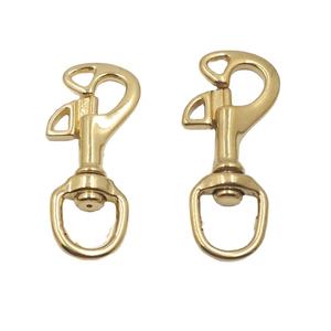 Pince taureau en laiton massif pour grande race <span class=keywords><strong>Mousqueton</strong></span> pivotant en laiton Équipement d'équitation Sellerie - Product Image 5