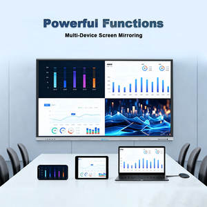 Papan Tulis Interaktif Cerdas Format Besar 75 85 86 98 100 110 Inci untuk Auditorium, Whiteboard Interaktif, Panel Datar Interaktif - Product Image 6