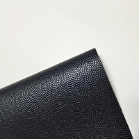 Vente en gros de boule noire tendance motif peau de poisson perle cuir synthétique 0.9mm peau épaisse