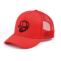 Gorras de Béisbol Personalizadas con Logotipo Bordado, 5 Paneles, Color Gris para Hombre, Gorras Trucker de Malla