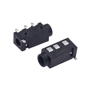 Conector de Audio PJ-320D de 3.5mm, Construcción Completamente en Latón, Conector de Superficie de 4 Pines para Aplicaciones de Audio Premium - Product Image 1