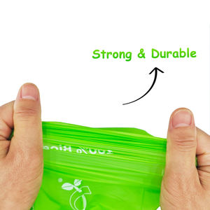 पर्यावरण के अनुकूल थोक पर्यावरण के अनुकूल कुत्ते पूप बैग 100% कंपोस्ट कॉर्नस्टार्च नो-लीक बायोडिग्रेडेबल पूप बैग - Product Image 5