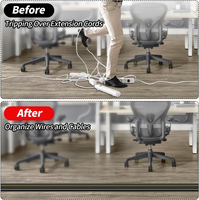 Protecteur de couverture de câble de sol en PVC flexible pour bureau à domicile