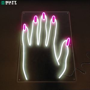 Enseigne néon LED personnalisée Matt Dropshipping : Mains, Lèvres, Ongles, Baiser, Amour - Product Image 2
