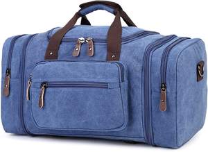 Bolsa de Lona Personalizada de Mezclilla, Bolso de <span class=keywords><strong>Viaje</strong></span> Bordado con Logotipo Personalizado para Chicas - Product Image 5