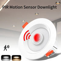 Spot LED encastré avec détecteur de mouvement PIR 5W 10W 15W 20W, éclairage LED intelligent pour la maison, AC85-265V, spot encastré au plafond pour salon