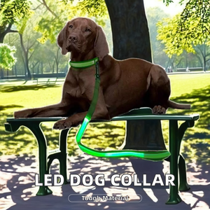 Collar para mascotas perro iluminación LED luminosa carga impresión personalizada diseñador alta gama al por mayor hecho en China <span class=keywords><strong>material</strong></span> de nailon - Product Image 3