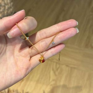 Dylam Tropical Style <b>Charm</b> 22K Gold Plated Tarnish Free S925 <b>Silver</b> Link Chain 5A Zircon Fruit Heart Pendant <b>Bracelets</b> for Women - Product Image 4