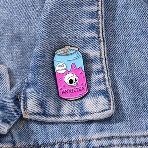 Cartoon Zinc Alloy Enamel Cartoon Brooch Personalized English Letter Cute <b>Badge</b> Clothing Accessories - Product Image 3