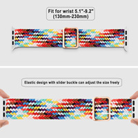 Bracelet de montre en nylon personnalisé de la série de luxe pour Apple Watch Ultra 49mm 44 41 38mm Bracelet élastique à boucle tressée