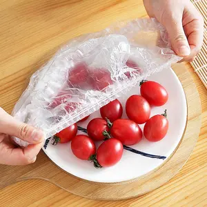 Cucina usa e getta cibo fresco mantenendo elastico elastico in plastica saran Wrap Cover ciotola coperchio Saver Bag Cap per frutta cibo ciotola tazza