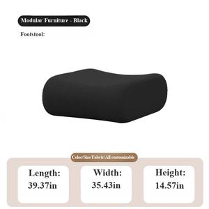 Modern kumaş modüler kesit koltuk takımı-özelleştirilebilir renkler/boyutlar/Logo çeşitli yaşam alanları için kolay taşıma uyarlanabilir - Product Image 4