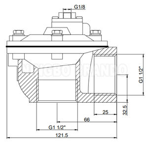 วาล์วพัลส์เจ็ทแบบนิวเมติก RCA35T ขนาด 1.5 นิ้ว สำหรับระบบกรองฝุ่นแบบถุงเก็บฝุ่น พร้อมเกลียวข้อต่อแบบมุมฉาก ควบคุมด้วยรีโมท ขนาด 1-1/<span class=keywords><strong>2</strong></span> นิ้ว - Product Image 4