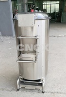 Automatische verse aardappel schil-, snij- en frituurmachine, compact ontwerp voor kleine bedrijven, friet- en chipsverwerkingslijn