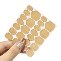 Autocollant de manucure en papier kraft 3A, résine adhésive forte, double face, imperméable et ferme