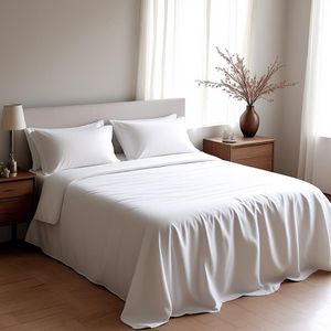 4Pcs Rắn Chải Sợi Nhỏ Tấm Ga Giường Đặt Siêu Mềm Sâu Túi Chống Nhăn Bộ Đồ Giường Cho Khách Sạn & Nhà - Product Image 5