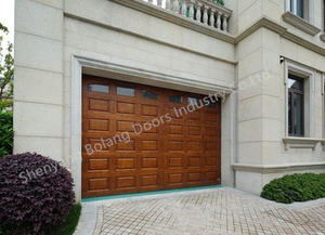 Style européen <span class=keywords><strong>Porte</strong></span> de <span class=keywords><strong>garage</strong></span> coulissante automatique Fonctionnement silencieux Inclinaison vers le haut Panneau de protection des doigts Design moderne Matériau en acier Villas - Product Image 5