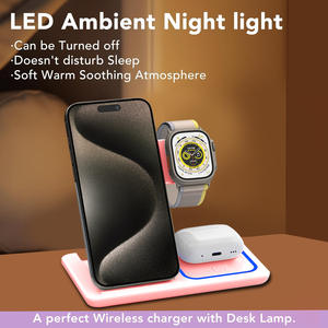 <span class=keywords><strong>Cargador</strong></span> Inalámbrico Plegable 3 en 1 con Logotipo Personalizable, Carga Rápida QC3.0 de 15W <span class=keywords><strong>para</strong></span> 16 Pro Max, <span class=keywords><strong>para</strong></span> Reloj y Auriculares - Product Image 5