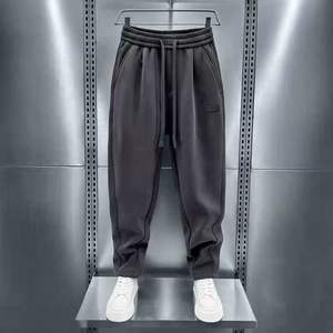 <span class=keywords><strong>Pantaloni</strong></span> da jogging Harem da uomo di alta qualità <span class=keywords><strong>pantaloni</strong></span> sportivi in tela tinta unita <span class=keywords><strong>con</strong></span> pizzo Casual <span class=keywords><strong>elastico</strong></span> autunno <span class=keywords><strong>pantaloni</strong></span> Streetwear - Product Image 1