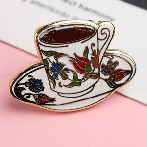 เข็มกลัดปกเสื้อแบบกำหนดเอง,เข็มกลัดอาหารเบอร์เกอร์ไอศกรีมเครื่องดื่มกาแฟหมุดเคลือบอาหารเข็มกลัดสำหรับผู้หญิงเครื่องประดับ - Product Image 4