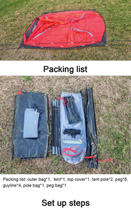 Vendita diretta della fabbrica di prodotti per esterni <span class=keywords><strong>campeggio</strong></span> in <span class=keywords><strong>montagna</strong></span> doppia uscita monostrato coppia tenda da viaggio - Product Image 3