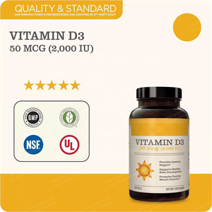 Cápsulas de Gel Suave D3K2 Personalizadas para la Salud Ósea en Adultos, 90 Cápsulas por Frasco, 125 mcg (5000 UI) de Vitamina D3 - Product Image 2