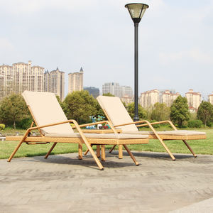 Chaise longue d'extérieur en bambou tressé pour patio, balcon, <span class=keywords><strong>lit</strong></span> de relaxation, chaise de plage, chaise inclinable pour piscine et spa - Product Image 1